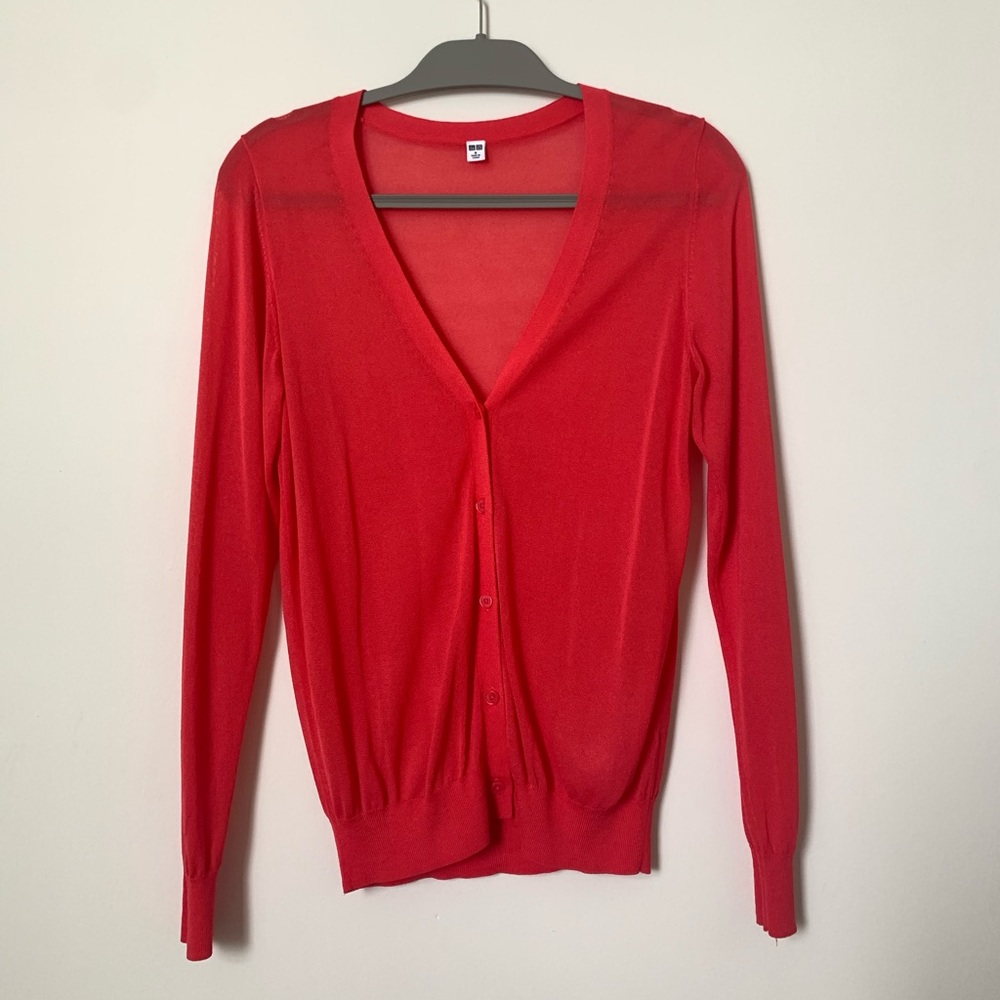 Uniqlo Light V-Neck Long-Sleeve Cardigan